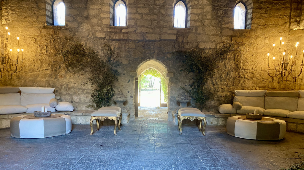 wedding ceremony in sicilian castle Xirumi, part of Sicily wedding planning services