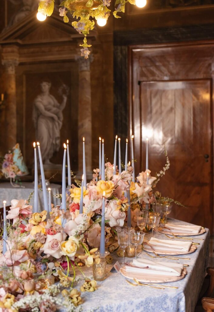 luxury Wedding reception in Venice planned by Roberta Burcheri Events