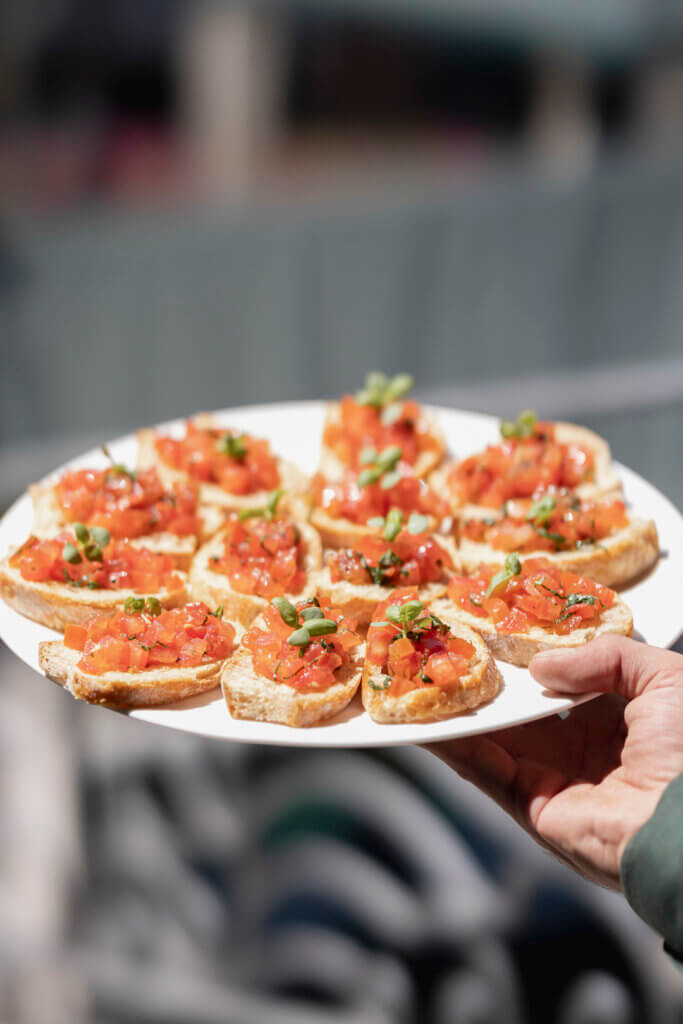bruschettas  are a great farewell brunch food idea