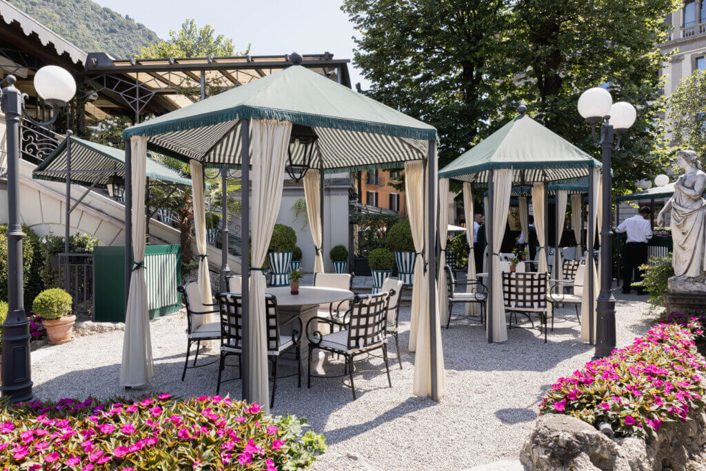 Farewell brunch venue gazeboes in LAke Como Italy
