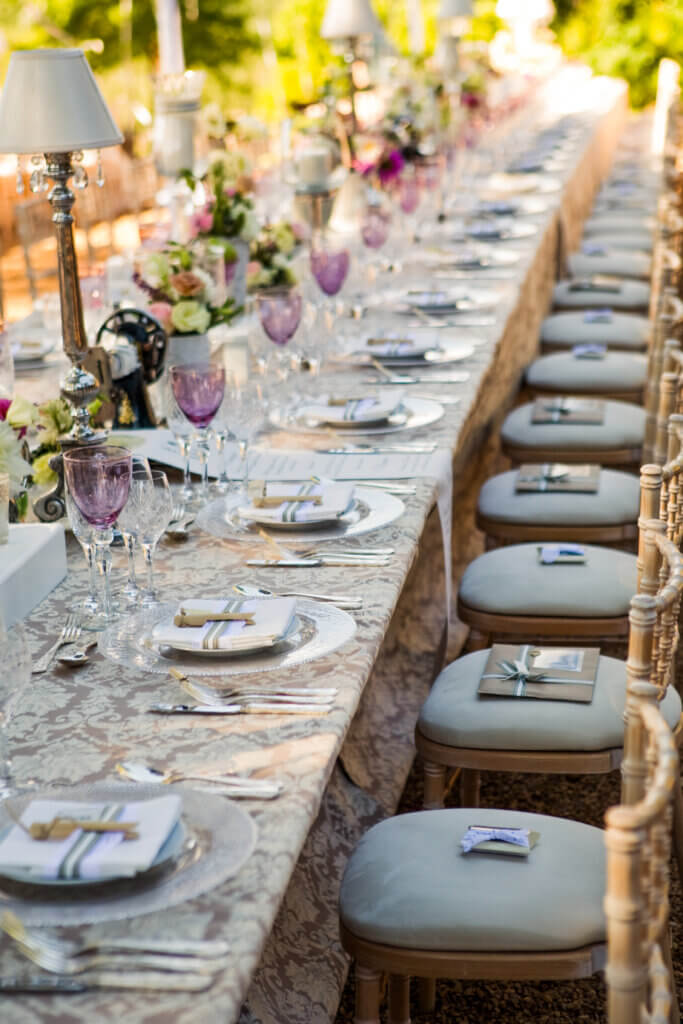 Pre-wedding activity reahearsal dinner tablescape